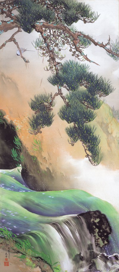 Lente van de berg door Yamamoto Shunkyo